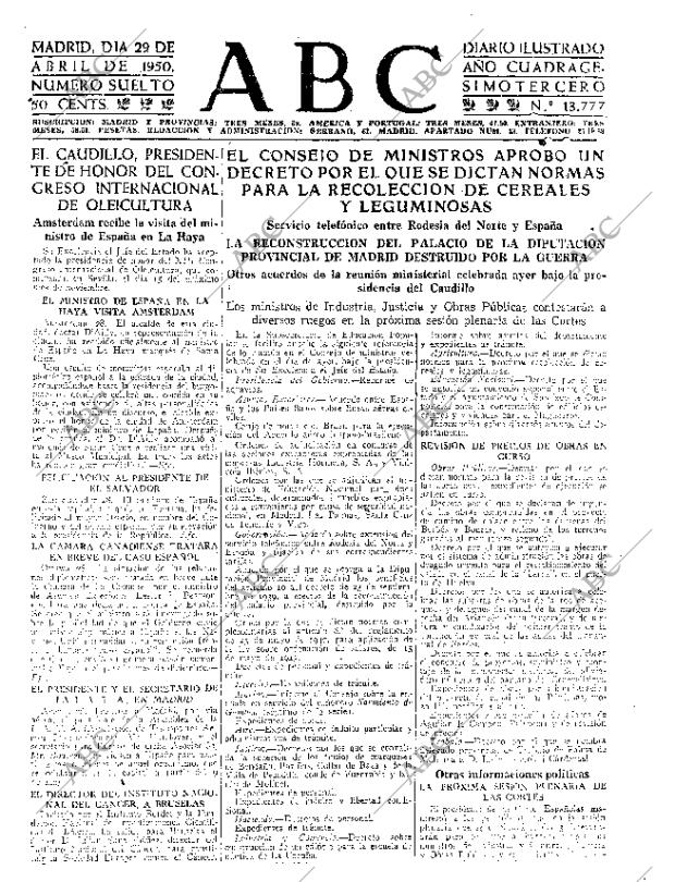 ABC MADRID 29-04-1950 página 7