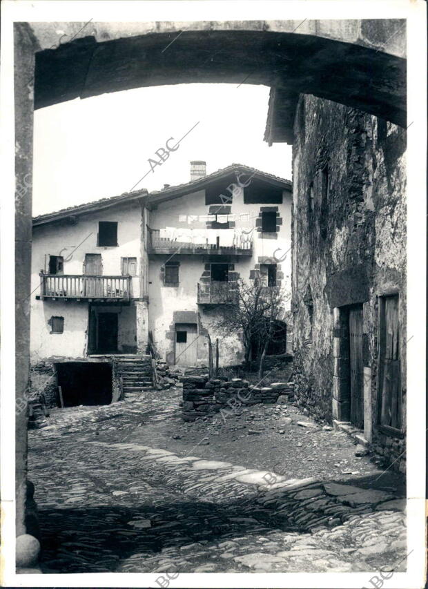 Casas Típicas en Berastegui, en Guipúzcoa