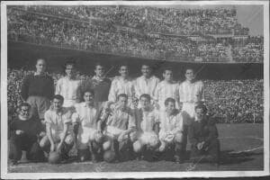 El real Valladolid, subcampeón de la copa del generalísimo 1949-1950