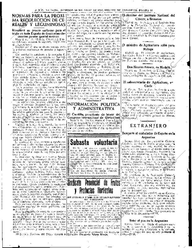 ABC SEVILLA 30-04-1950 página 10