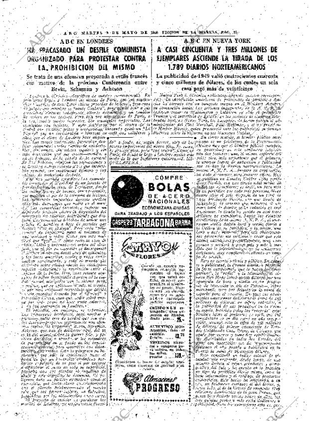 ABC MADRID 09-05-1950 página 21