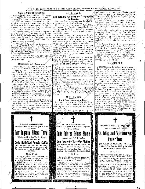 ABC SEVILLA 14-05-1950 página 20