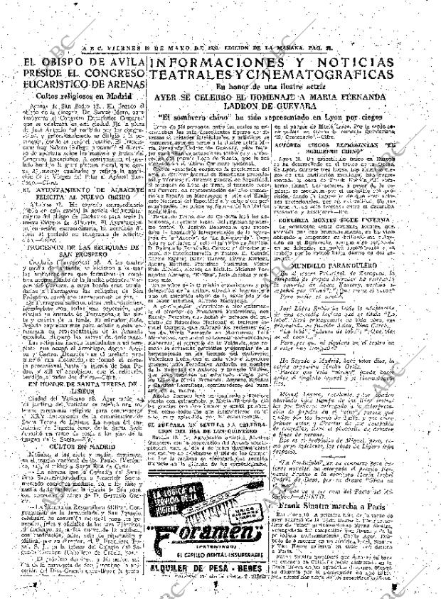 ABC MADRID 19-05-1950 página 31