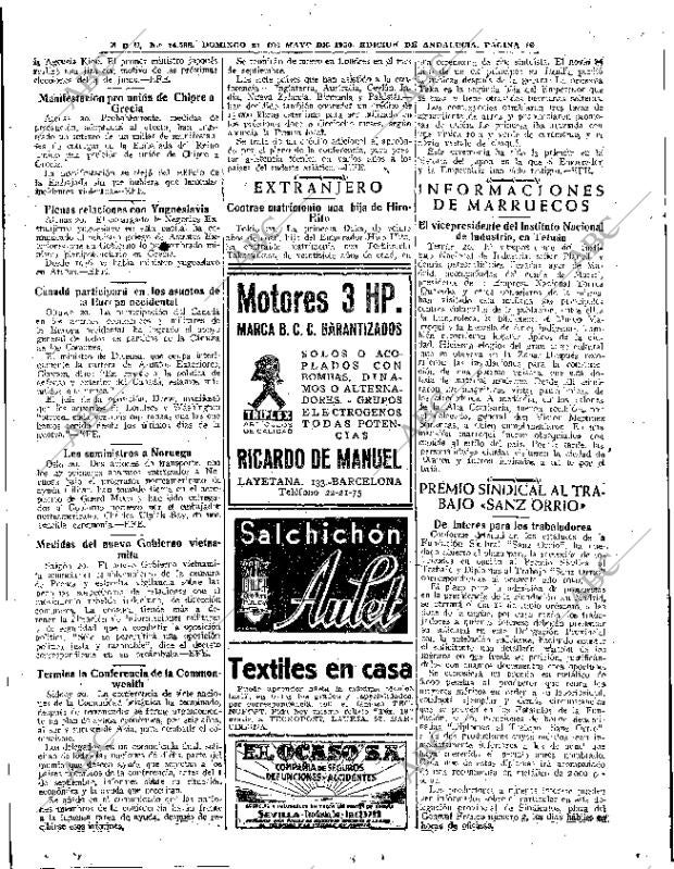 ABC SEVILLA 21-05-1950 página 10