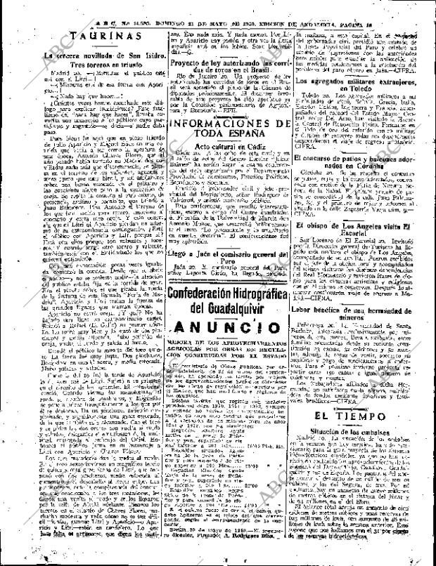ABC SEVILLA 21-05-1950 página 16