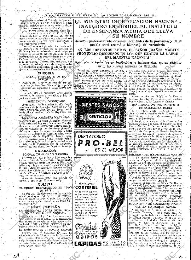 ABC MADRID 23-05-1950 página 19