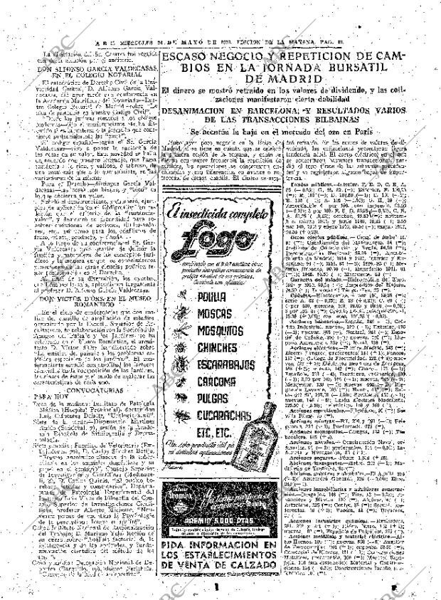 ABC MADRID 24-05-1950 página 19