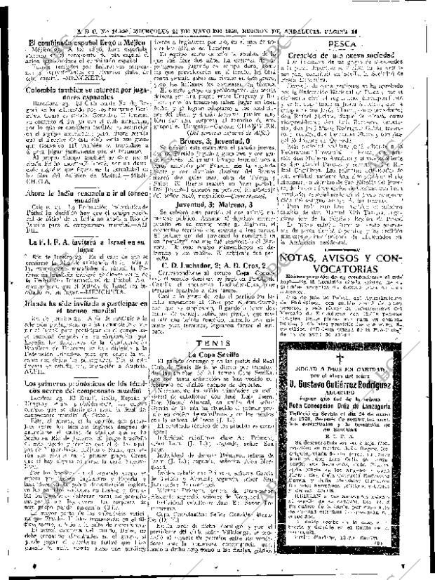 ABC SEVILLA 24-05-1950 página 14
