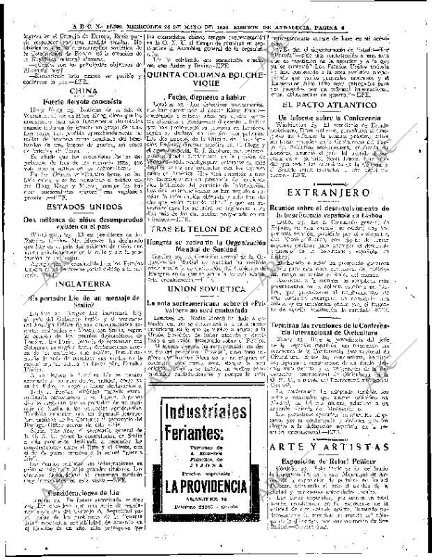 ABC SEVILLA 24-05-1950 página 6