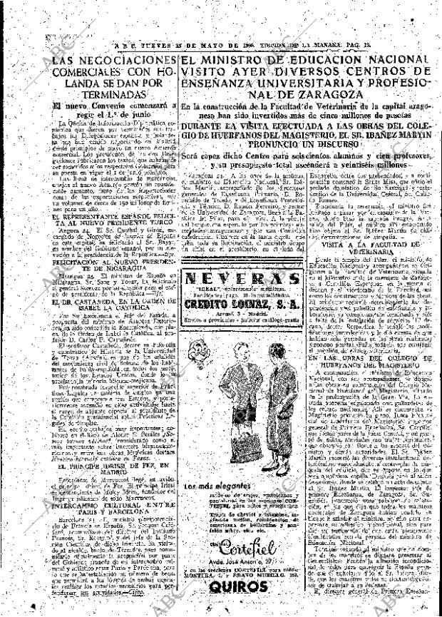 ABC MADRID 25-05-1950 página 19