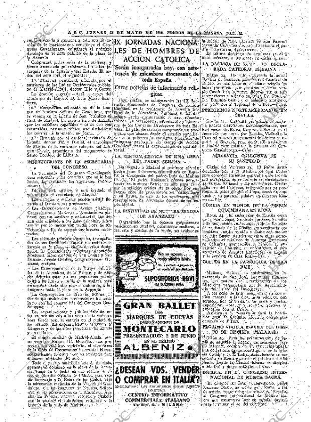 ABC MADRID 25-05-1950 página 22