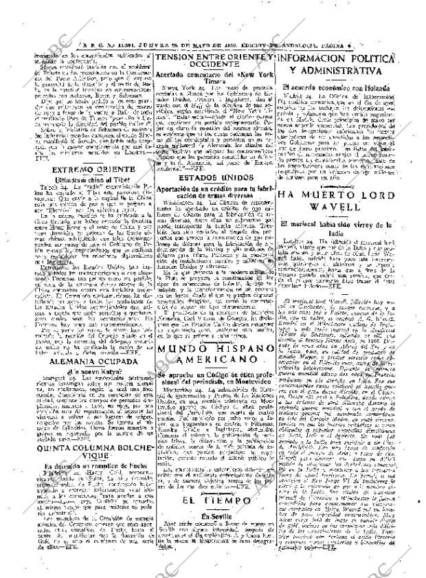 ABC SEVILLA 25-05-1950 página 6