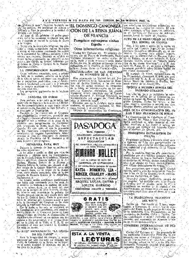 ABC MADRID 26-05-1950 página 14