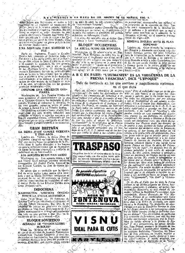 ABC MADRID 26-05-1950 página 9