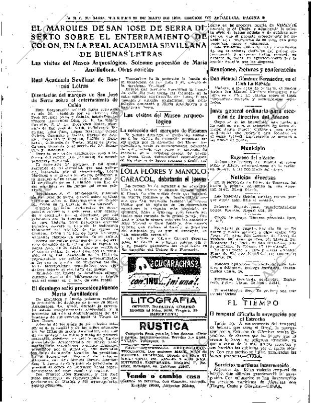 ABC SEVILLA 30-05-1950 página 9