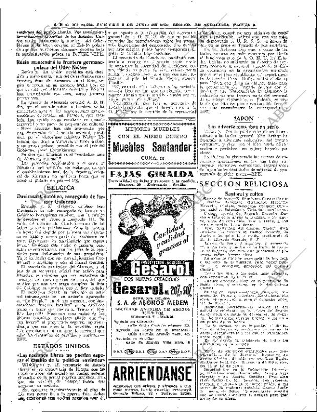 ABC SEVILLA 08-06-1950 página 8