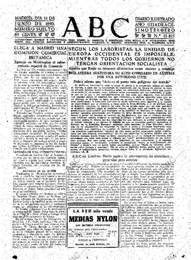 ABC MADRID 13-06-1950 página 15