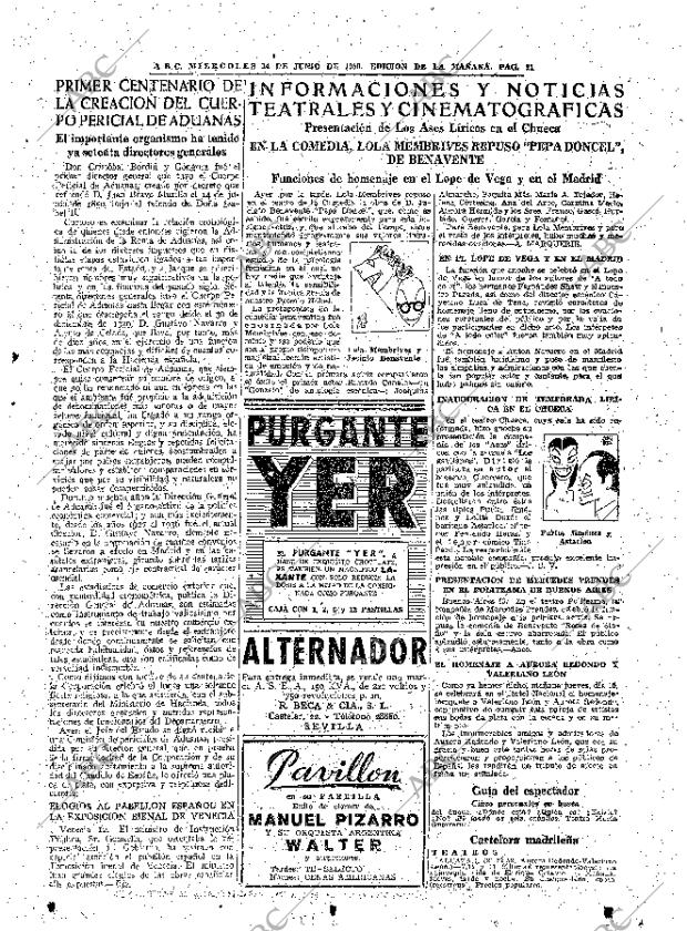 ABC MADRID 14-06-1950 página 21