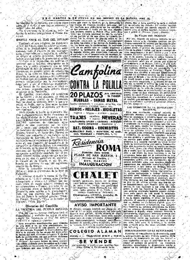 ABC MADRID 20-06-1950 página 16