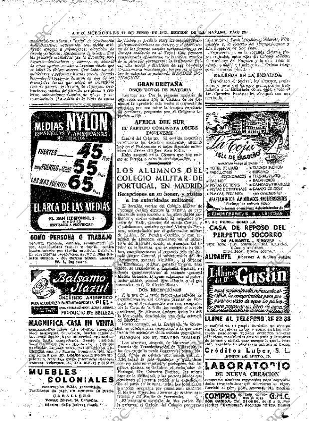 ABC MADRID 21-06-1950 página 22