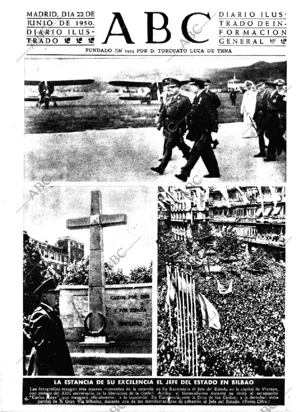 ABC MADRID 22-06-1950 página 1