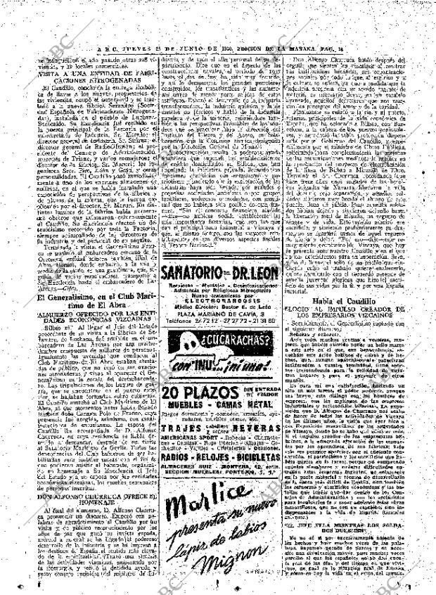 ABC MADRID 22-06-1950 página 16
