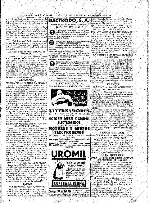 ABC MADRID 22-06-1950 página 20