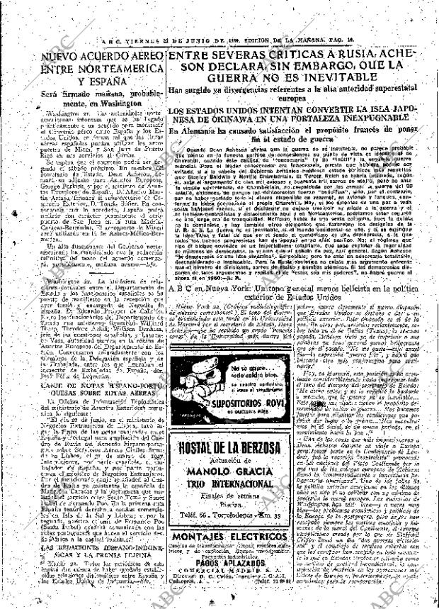 ABC MADRID 23-06-1950 página 19