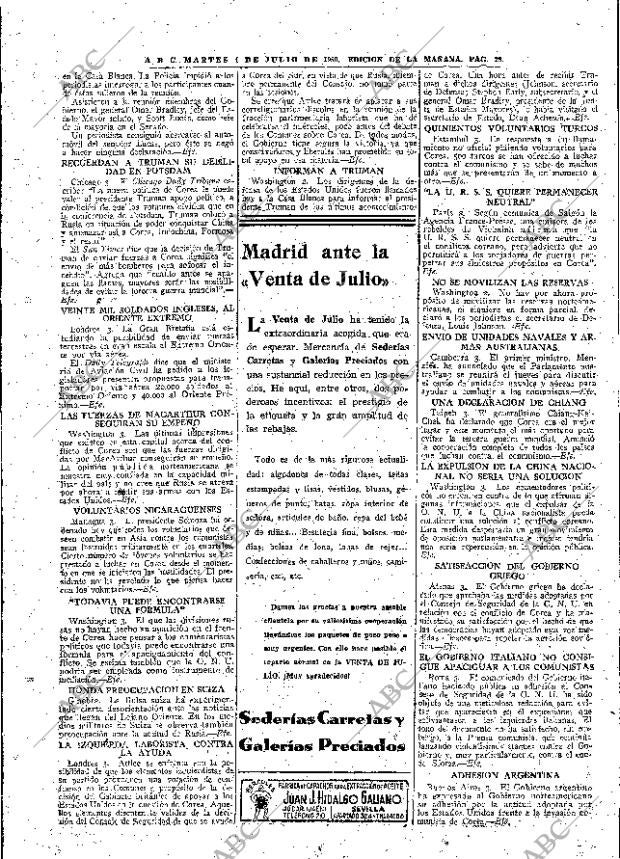 ABC MADRID 04-07-1950 página 25