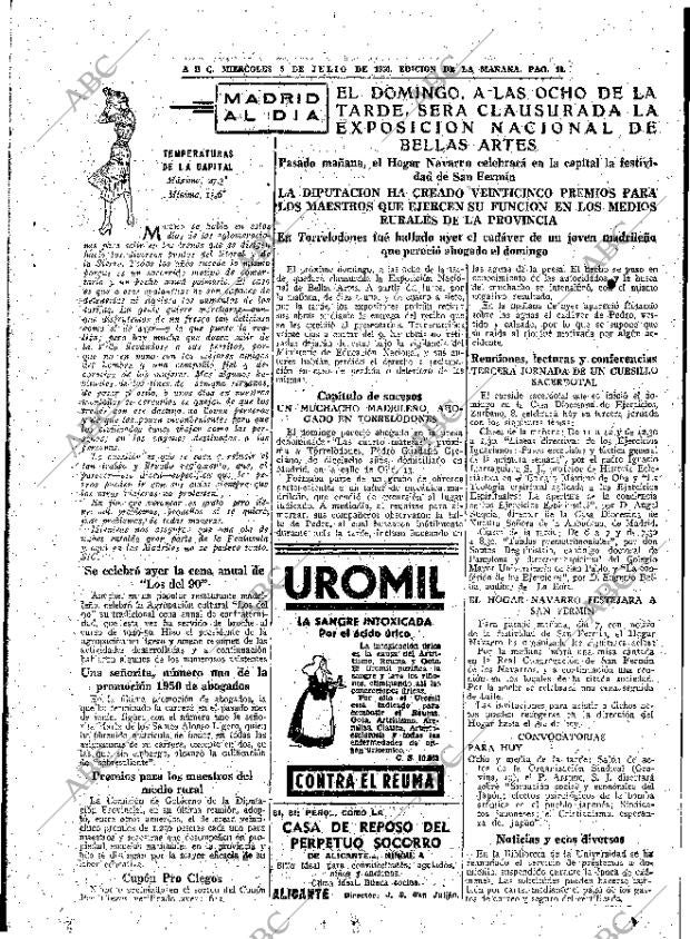 ABC MADRID 05-07-1950 página 19