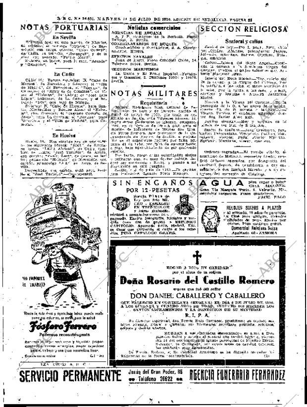 ABC SEVILLA 11-07-1950 página 21