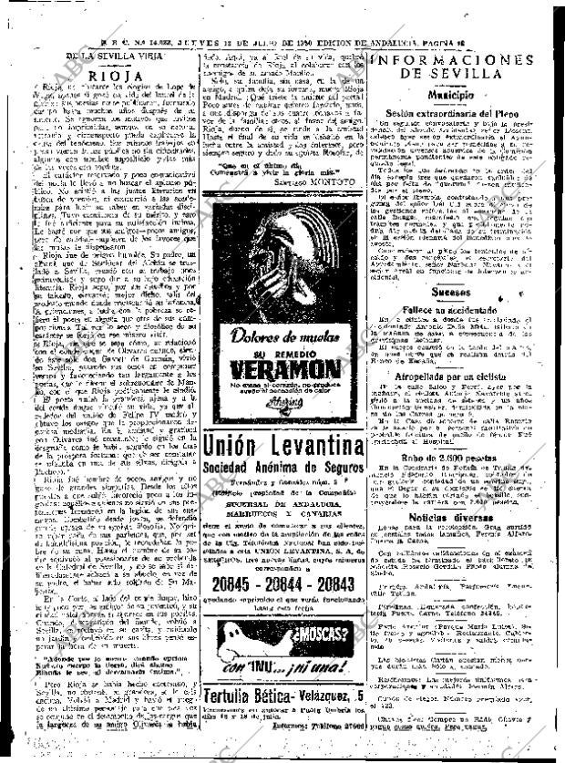 ABC SEVILLA 13-07-1950 página 13