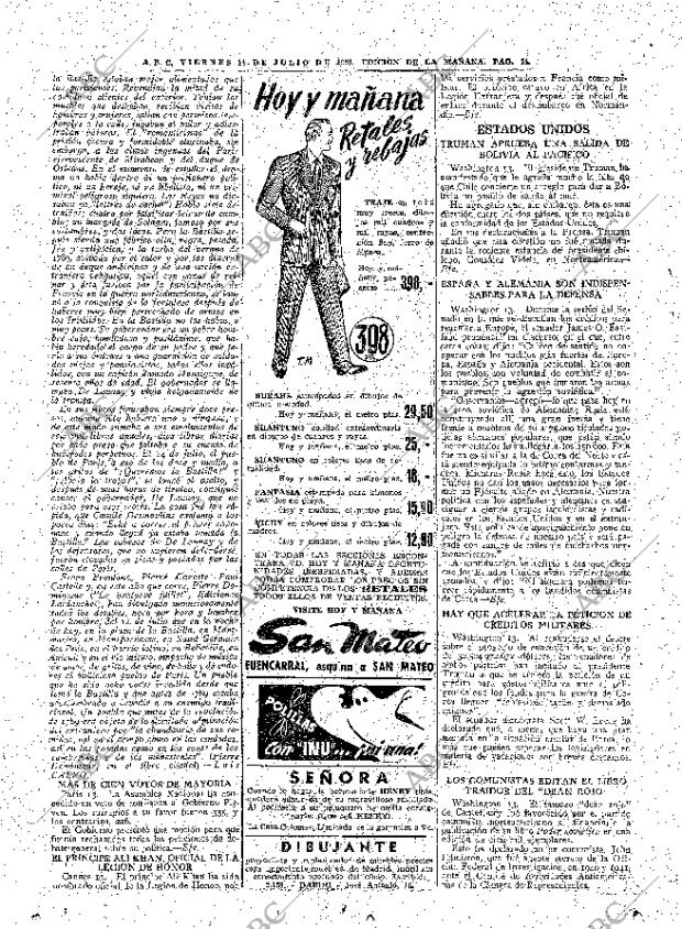 ABC MADRID 14-07-1950 página 14
