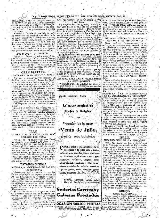 ABC MADRID 23-07-1950 página 20