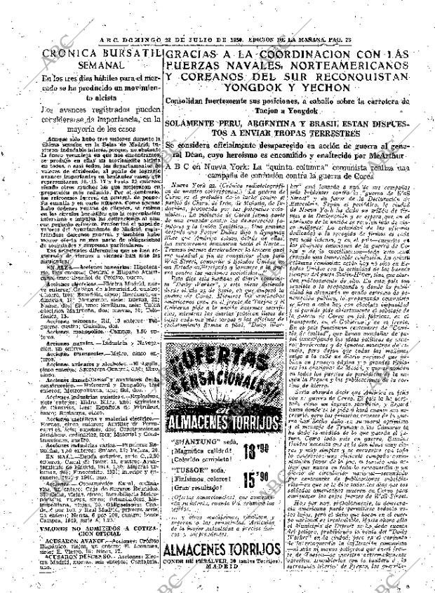 ABC MADRID 23-07-1950 página 23