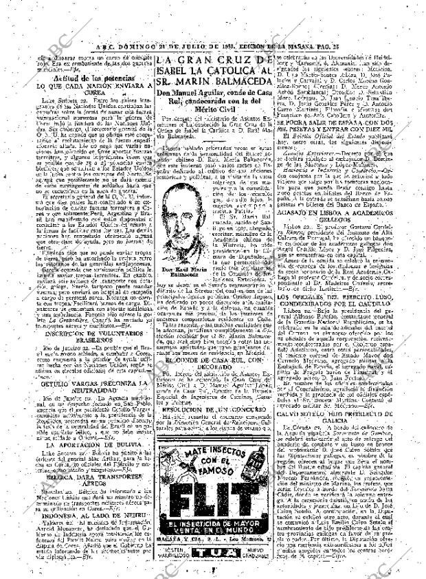 ABC MADRID 23-07-1950 página 25