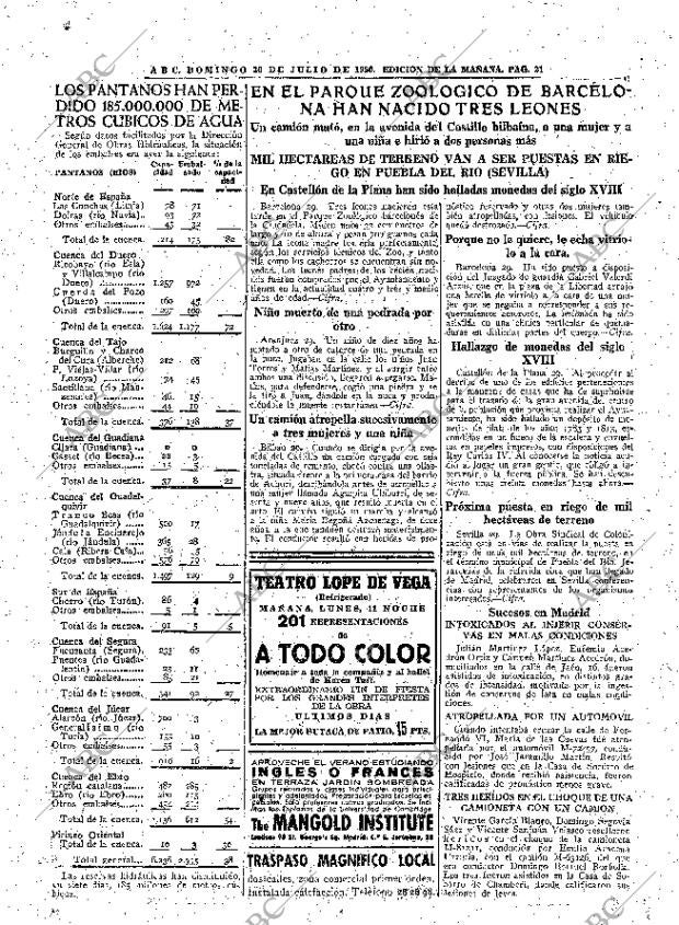 ABC MADRID 30-07-1950 página 21