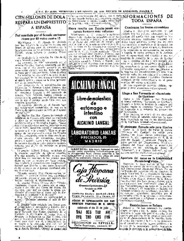ABC SEVILLA 02-08-1950 página 4