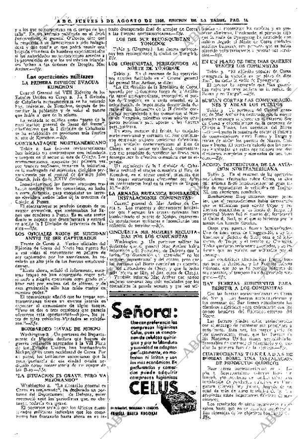 ABC MADRID 03-08-1950 página 14