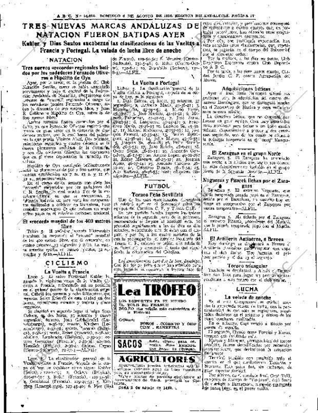 ABC SEVILLA 06-08-1950 página 17
