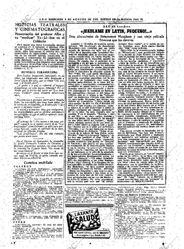 ABC MADRID 09-08-1950 página 15