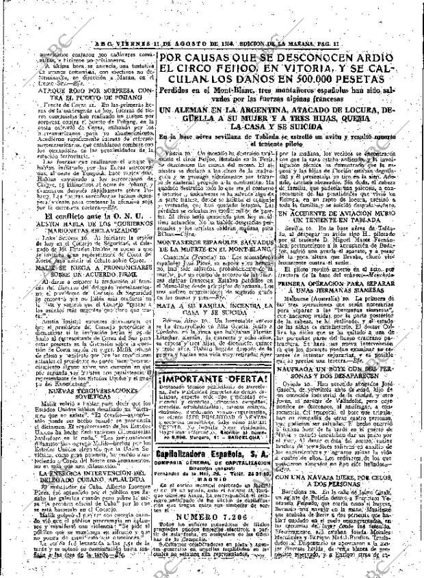 ABC MADRID 11-08-1950 página 11