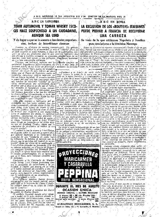 ABC MADRID 13-08-1950 página 15