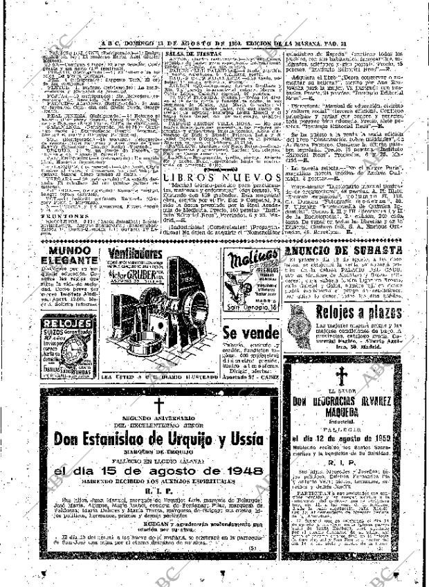 ABC MADRID 13-08-1950 página 21