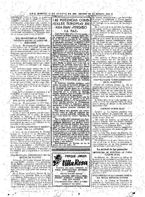 ABC MADRID 13-08-1950 página 8