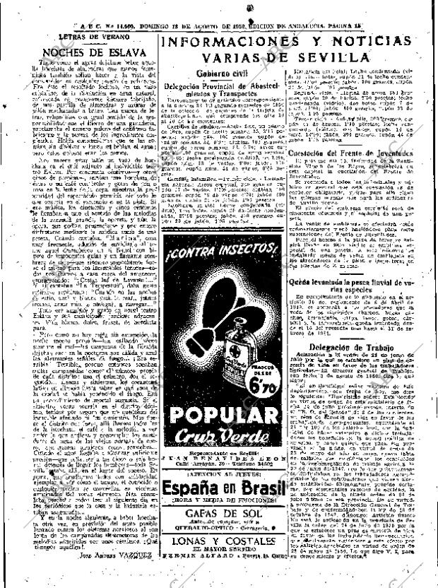 ABC SEVILLA 13-08-1950 página 15