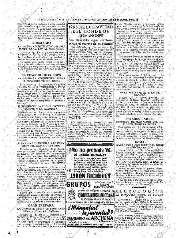 ABC MADRID 15-08-1950 página 16