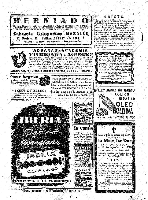 ABC MADRID 19-08-1950 página 20