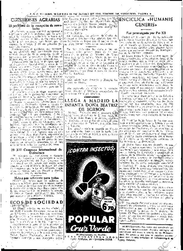 ABC SEVILLA 22-08-1950 página 8