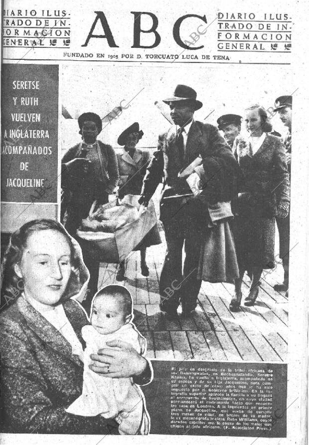 ABC MADRID 27-08-1950 página 1